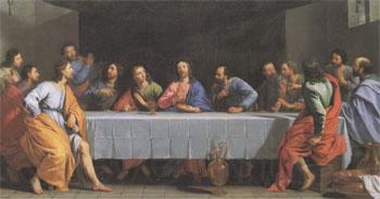 Philippe de Champaigne La Petite Cene (The Last Supper) (san 05) Norge oil painting art